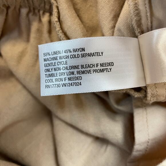 Universal Thread Women's Tan Tie Waist Button Front Midi Skirt Size S - Picture 4 of 6